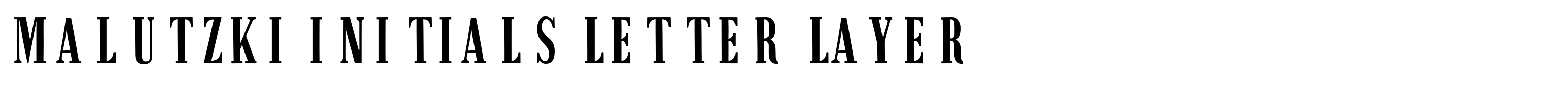 Malutzki Initials Letter Layer